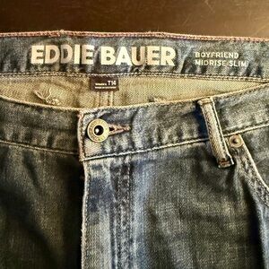 Eddie Bauer Women’s Boyfriend Cut Cuffed Size 14T Jeans
